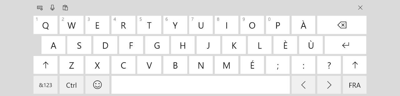 フランス語(カナダ)キーボード